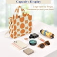 thumbnail image 5 of FORMRS Womens Corduroy Tote Bag Crossbody Shoulder Handbag with Pocket, Orange Geometric Pattern, 5 of 7