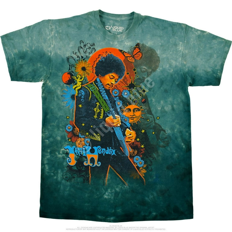 jimi hendrix tie dye t shirt