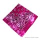 thumbnail image 2 of Eigraketly Moda Unisex Bandana Hop Pañuelo cuadrado grande Estampado de Cachemira Diadema Muñequeras Pañuelo para la cabeza Pañuelo de tinte Ciclismo Tie Dye Rosa Roja, 2 of 6