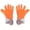 White, variant on YAHHU Soccer Goalkeeper Gloves for Kids and Adults, Nylon Polyurethane Latex Material, Breathable Strong Grip Goalie Gloves, Training Competition, Orange Size 7 (11.02 inches / 28 cm)