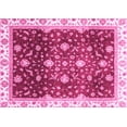 thumbnail image 1 of Ahgly Company Indoor Rectangle Oriental Pink Traditional Area Rugs, 7' x 9', 1 of 4