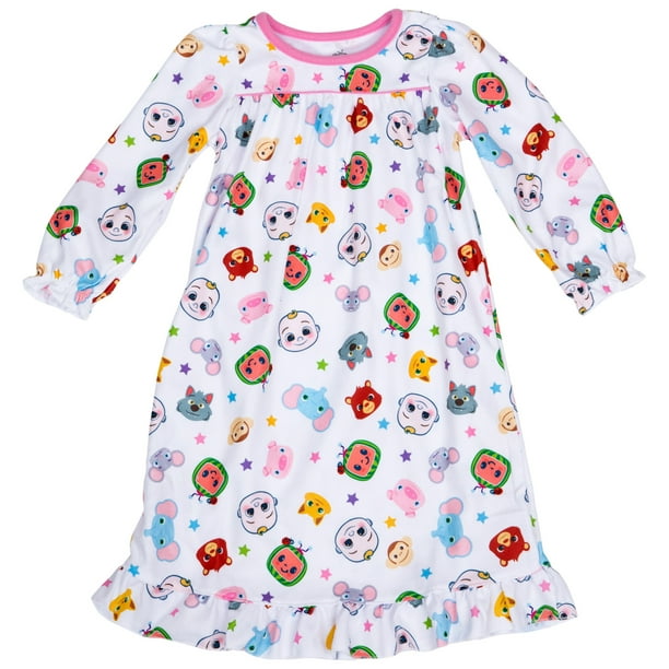 Animal Faces Toddler Girls NightgownToddler 3T