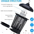 thumbnail image 4 of Bug Zapper Outdoor, Mosquitos Zapper, Flying Insects for Indoors 4200V Electric Mosquito Traps 15w Insect Control, Fly Zapper, Insect Trap for Yard, Electric Mosquito Killer for Home, 4 of 5