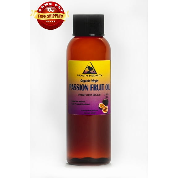 PASSION FRUIT / MARACUJA OIL UNREFINED ORGANIC VIRGIN COLD PRESSED PURE 2 OZ
