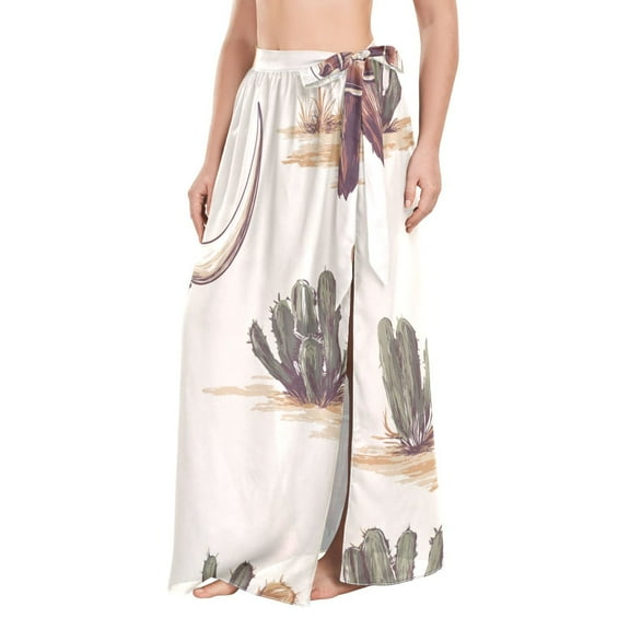 FORMRS Womens Beach Sarong Semi-Sheer Bikini Wrap Skirt Swimsuit Cover-ups, Cowboy Pattern