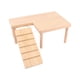 thumbnail image 4 of Plataformas de madera para hámster Escalera para mascotas con escalera Hábitat Decoración en forma de L Pequeña Izquierda, 4 of 9