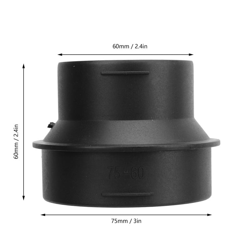 1 Pair Parking Heater Adapter Tube 60-75MM Ducting Pipe Joiner Connector For Webasto/Eberspaecher Diesel Parking