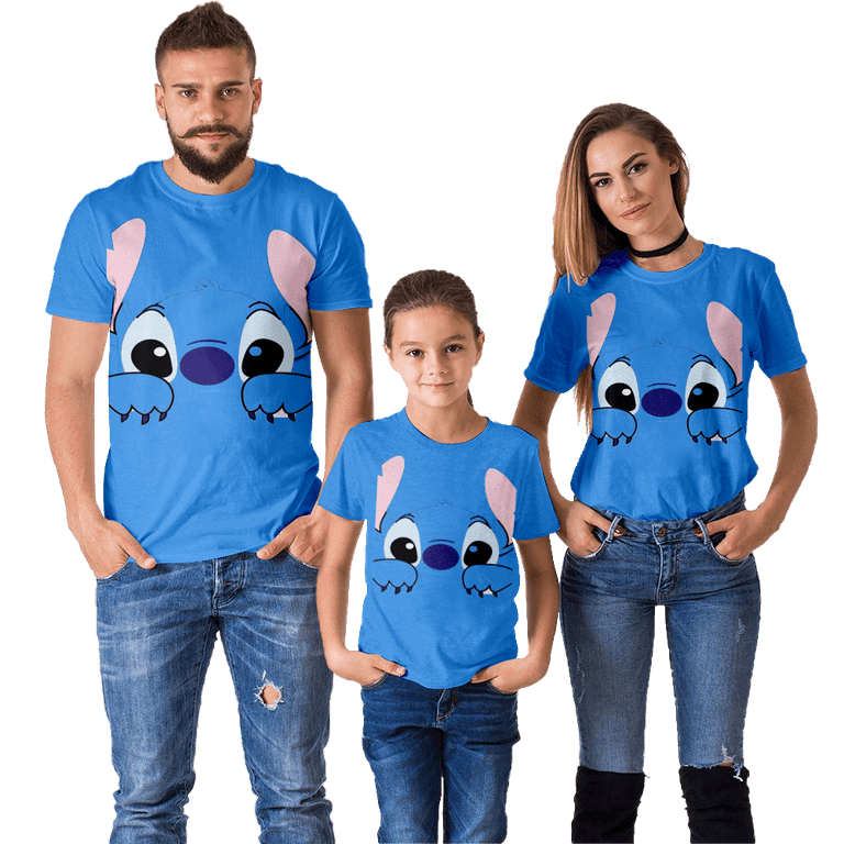 Lilo & Stitch Modern Pattern Family Tees Shirt Personalized Family