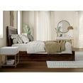 thumbnail image 5 of AFI Casanova Queen Wood Platform Bed with Panel Footboard and Twin-XL Trundle, Walnut, 5 of 15