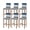 Blue, variant on Burnt Orange Gray Ombre Bar Stool Covers Set of 4, Modern Gradient Abstract Art Stretch Washable Bar Chair Covers with Backs, Removable Pub Counter Height Chair Cover for Kitchen Dining Room Cafe