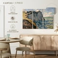 thumbnail image 4 of Elephant Stock The Cliff Of Aval Etretat Wall Art - Horizontal Multi Panel Canvas - Living Room Wall Decor - Beach Multi Panel - Green And Blue Decor By Claude Monet - 50" x 32", 4 of 4