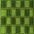 thumbnail image 1 of Ahgly Company Indoor Square Checkered Green Modern Area Rugs, 5' Square, 1 of 4
