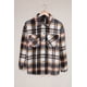 thumbnail image 4 of ABPHQTO Chaqueta con bolsillos y estampado geométrico a cuadros para mujer, 4 of 5