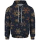 thumbnail image 3 of Sudadera con capucha con gráfico de regalo, ropa para hombre con copos de nieve, marcas Pinecone Y2k, ropa, sudaderas de moda para hombres, genial Papá Noel navideño, 3 of 5