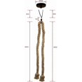 thumbnail image 2 of Hemp rope industrial ceiling lamp, pendant lamp (1M), 2 of 5