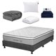 thumbnail image 1 of Colchón Matrimonial Dicasa Vail + Box Base Cama + Almohada One + Protector Cloud + Sábanas Softy + Edredón Homy, 1 of 8