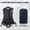 thumbnail image 3 of AFISHTOUR Motorcycle Backpack, 25L Roll Top Waterproof Backpack with Adjustable Chest & Waist Straps (Black), 3 of 6