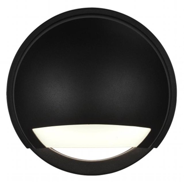 Accesslighting 20044LEDDMG-BL-OPL Avante Marine Grade Wet Location Wall Fixture, Black