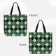 thumbnail image 2 of Easygdp Green Squares Bolsa Tote para Mujer, Bolso de Hombro para Trabajo, Playa, Viajes, Compras y Supermercado, 2 of 7
