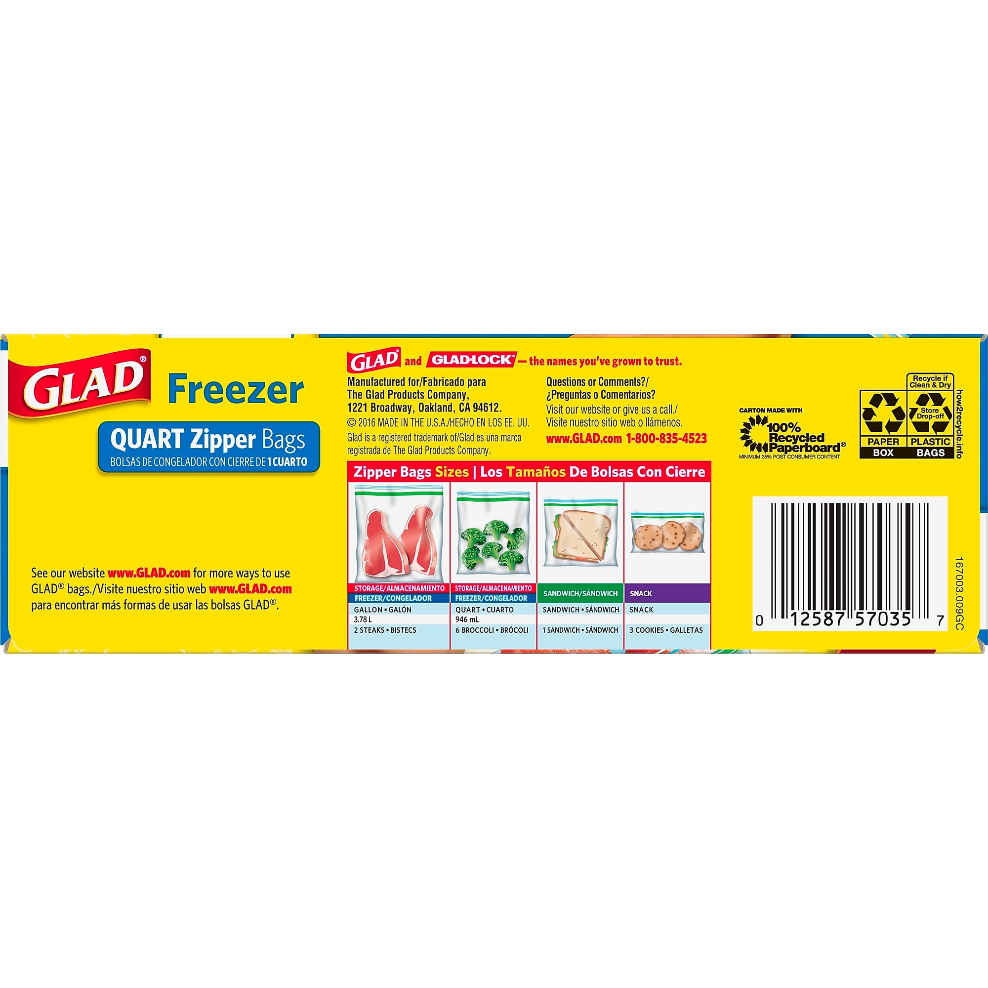 2 pack) Quart Freezer Storage Bags – Sawaa's