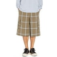 thumbnail image 5 of Shaka Wear Men's Relaxed Fit Plaid Cargo Shorts S~5XL, 5 of 13