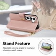thumbnail image 2 of Funda FOXDOCK cartera de piel sintética para FOXDOCK Samsung Galaxy S26 – Resistente a golpes, RFID – rosa, 2 of 6