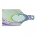 thumbnail image 1 of Spires Cutting Board, Abstract Fractal Heart Caught in Whirl Odd Fantasy Exotic Art Print, Decorative Tempered Glass Cutting and Serving Board, Wine Bottle Shape, Lilac Yellow, by Ambesonne, 1 of 1