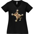 thumbnail image 3 of Inktastic Don't Let the Cat out Women's Plus Size V-Neck T-Shirt, 3 of 5