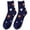 Navy, variant on Socks Under $1 Womens Fuzzy Slipper Socks Coral Velvet Fuzzy Star Non Slip Indoor Christmas Holiday Home Sleeping Gift
