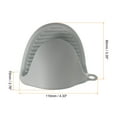 thumbnail image 2 of Uxcell 4 piezas Mini Manoplas de Silicona para Horno 110x85x70mm Guantes de Aire Caliente Resistentes al Calor, Gris Oscuro Gris Claro, 2 of 6