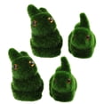 thumbnail image 2 of Shisuyan Bunny Decor Moss Rabbit Figurines Artificial Moss 4Pcs 3.9x2.4x2in, 2 of 9
