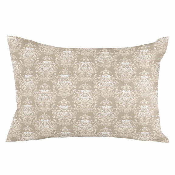 Beige Grey Boho Floral Throw Pillow Cover 20 x 26 Inch Decorative Pillow Cover Vintage Ethnic Tribe Abstract Art Lumbar Pillowcase Seasonal Rectangle Cushion Case for Couch Sofa Bed Living Room
