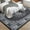 Black tone, variant on Yesfashion Carpets Area Rugs Washable 1150Gsm Velvet Pearl Velvet Washed Back Folding Printed Carpet Persian-Full Gray blue tone 9*12ft