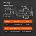 thumbnail image 5 of 23A Series 40 PSI Automatic Marine Water Diaphragm Pump Self Priming Electric Boat Beer RV Caravan High Pressure ,Easy to Operate, 5 of 5