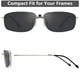 thumbnail image 5 of Gafas de sol Clip On CAXMAN JESSIEDANTON con lente gris polarizada, 5 of 6