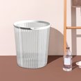 thumbnail image 4 of Trash Can With Lid Transparent Trash Can For Home Living Room Kitchen Toilet Bathroom Bedroom Office With Pressure Ring Waste Bin., 4 of 6