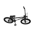 thumbnail image 2 of WonderWheels 20" BMX Steel Frame V-Brake One Piece Crank Alloy Rims 36H - Black, 2 of 8