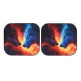 thumbnail image 7 of Daiia Red And Blue Fire Wolf 2PCS Car Windshield Sun Shade, Foldable Sun Shield for Car Front Window, Auto Sun Blocker Visor Protector Universal for Truck SUV Pickup-Small, 7 of 7