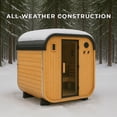 thumbnail image 6 of Backyard Discovery Lennon 4-6 Person Cedar Outdoor Cube Sauna, 9kW Electric Heater, 6 of 13