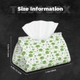 thumbnail image 6 of Lsque Kitchen Utensiles Cooking Pots Printed Long Tissue Box Cover Holder, Facial Paper Organizer Dispenser,Triangle with Bottom Belt, PVC Leather Decorative Organizer, 6 of 9