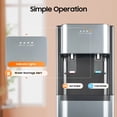 thumbnail image 4 of Bottom Loading Water Dispenser – Hot & Cold Water Cooler with Stainless Steel Tank, Safety Protection, Detachable Drip Tray, No Assembly Required (110V, 620W), 4 of 14