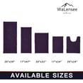 thumbnail image 3 of Walensee Non-Slip Bathroom Contour Rugs Chenille Soft Striped Plush Bath Mat, 20" x 24", Dark Purple, 3 of 8