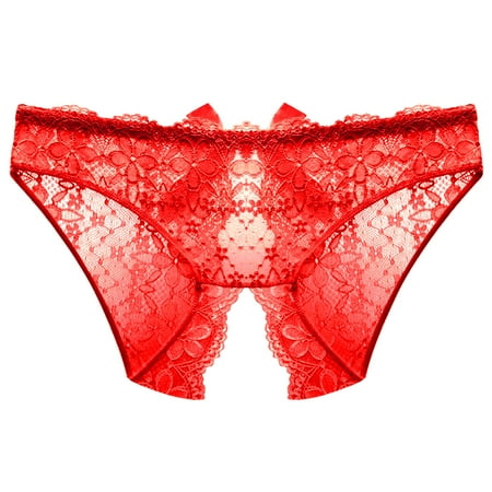 Pantys for Women Low Rise Lacy Panties Cut out Mesh Lingerie Sexy Crotchless Panties for Women Womens Sexy Underwear for Women