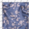 thumbnail image 2 of Soimoi Minky Blue Fabric By the Yard - 56 Inch Wide - Leaves Print Fabric - Floral Elegant & Beautiful Patterns for and Home Decor Printed Fabric, 2 of 6