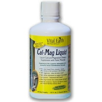 Vital Earth Minerals Calcium Magnesium Liquid Natural Wild Berry Flavor 32 oz