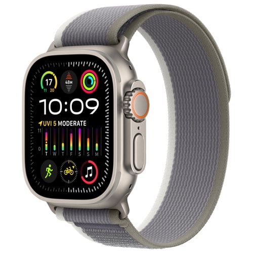 Restored Apple Watch Ultra 2 (GPS + Cellular) 49mm Titanium Case, Next-level adventure Small / Medium 130-180mm Open Box