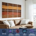 thumbnail image 3 of 8 Pack Art Acoustic Panels Sound Absorbing Old wooden pallet plank texture Decorative Soundproof Wall Panels Self Adhesive for Nursery Game Room Bedroom 48"x32", 3 of 7