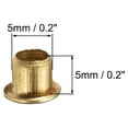 thumbnail image 2 of Unique Bargains Hollow Rivet,5mm x 5mm Through Hole Copper Hollow Rivets Grommets Double-sided Circuit Board PCB 200 Pcs, 2 of 4