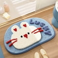 thumbnail image 4 of Bathroom Mat Is Washable Non Long Cute Colorful Green Modern Bathroom Carpet Absorbent Fine Fiber Area Rug 2x6 Small Throws Soft Carpet for Bedroom up Blanket 8by10 Area Rugs Lap Blankets And Throws, 4 of 4