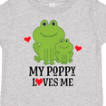 thumbnail image 4 of Inktastic My Poppy Loves Me Grandson Frog Gift Boys Toddler T-Shirt, 4 of 5